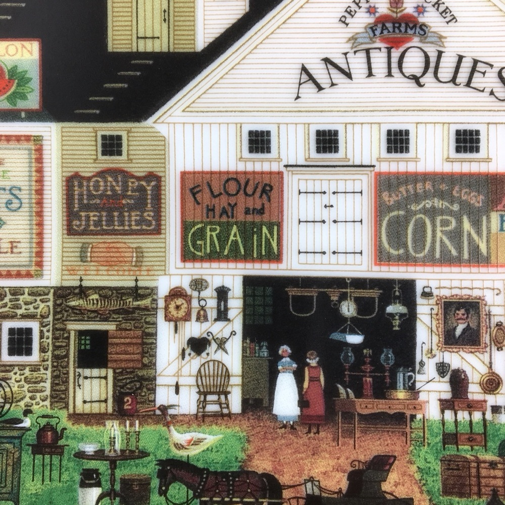 Vintage CHARLES WYSOCKI Peppercricket Farms Plate - Picture 7 of 10